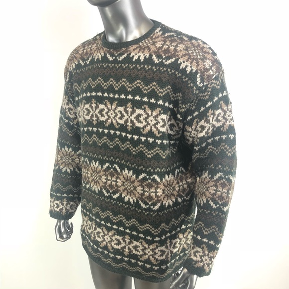 Abercrombie & Fitch Vintage Sweater 100% Wool  L - Picture 2 of 7